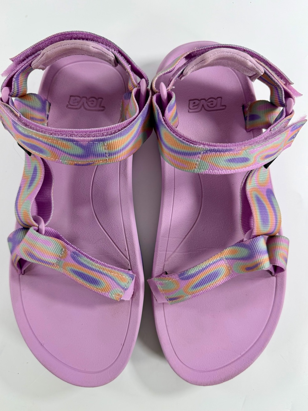 Teva Original Universal Pastel Psychedelic Sport Sandals Men’s 7 EU 40 - Picture 6 of 8
